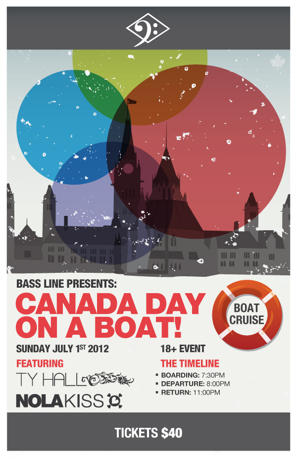 Canada Day on a Boat