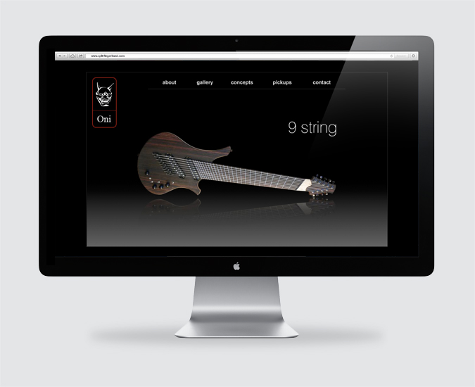 Oni guitars flash website